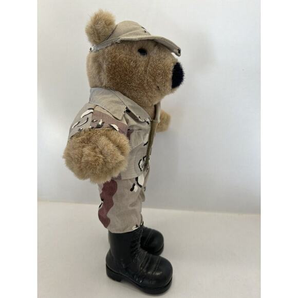 Army Fatigues Bear Dog Tag by It's All Greek To Me ASI 62960 Stuffed Animal Toy - Picture 4 of 7